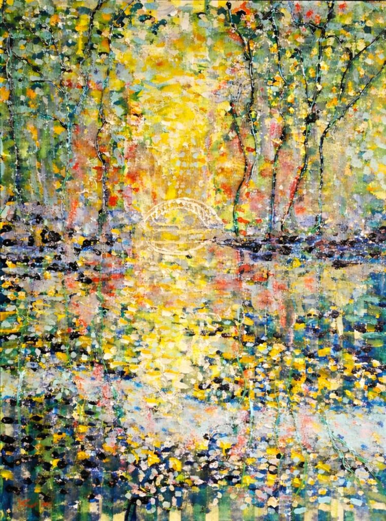 Valentines Garden, Oil Painting on canvas by Kirk Boes